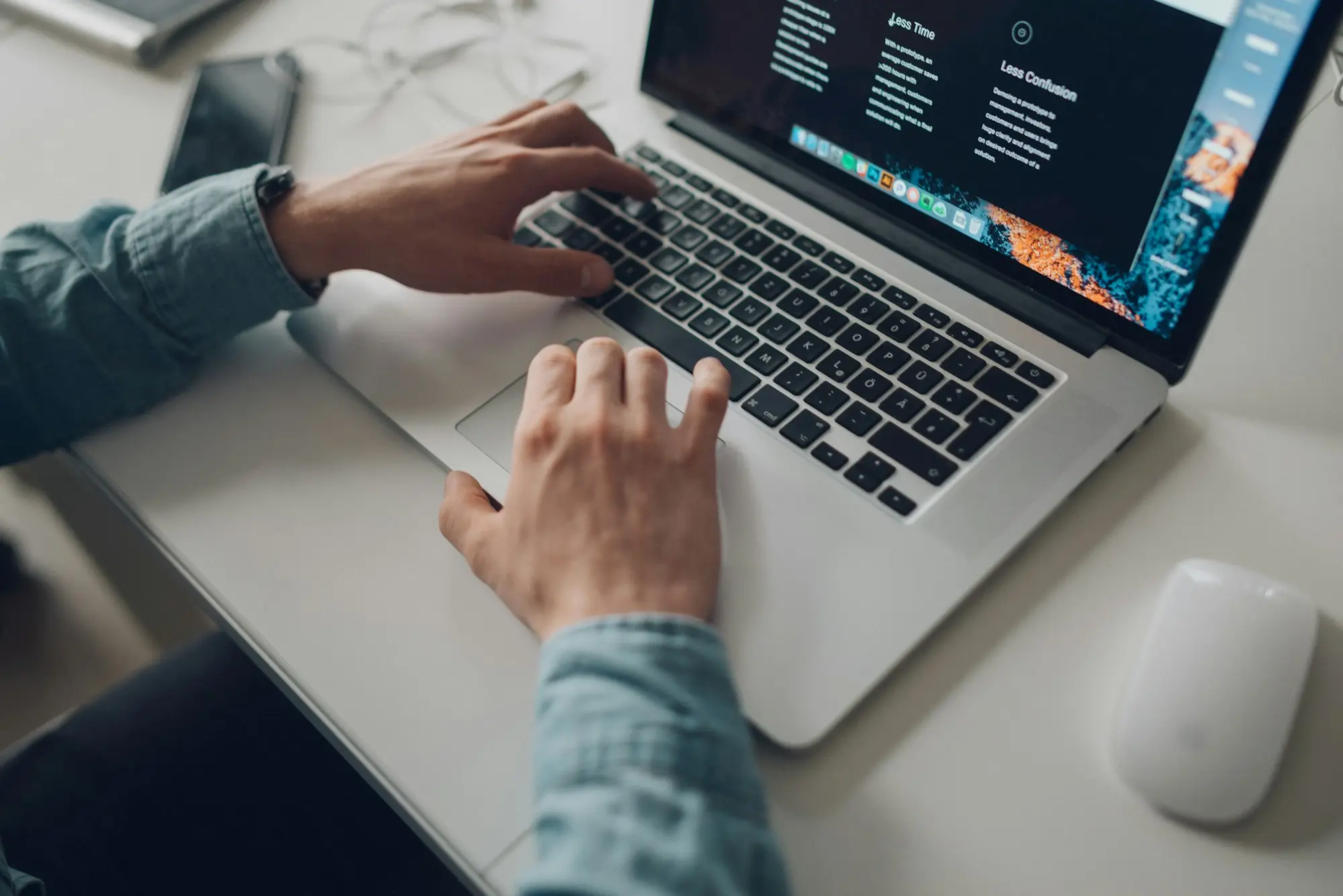 Business owner reviewing accounts on a laptop